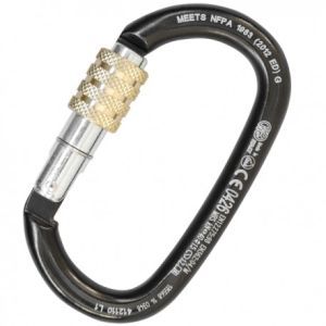 Kong - Стальной карабин с резьбовой муфтой Ovalone Inox