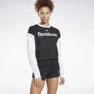 Укороченный женский джемпер Reebok Te Linear Logo Fashion Crew