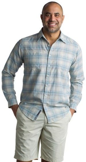 ExOfficio - Рубашка для мужчин M BA Poros Plaid LS