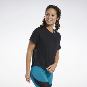 Удобная женская футболка Reebok Wor Comm Poly Tee Solid