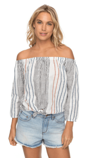 Roxy - Романтичная женская блузка Crossingstripes J