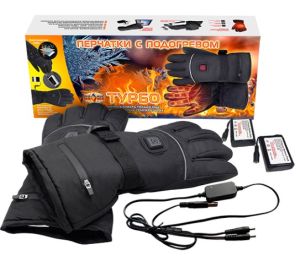 Качественные теплые перчатки с подогервом Полюс Турбо