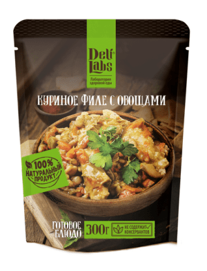 Полезное куриное филе с овощами DeliLabs