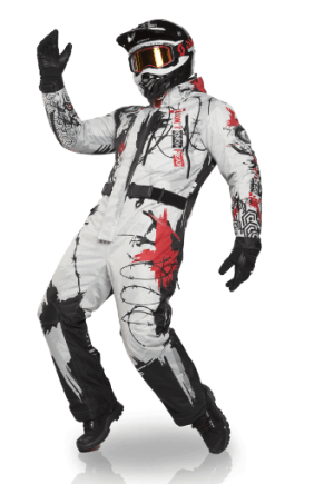 Redlaika - Мембранный комбинезон с подогревом Trash Polka (5200 мАч)