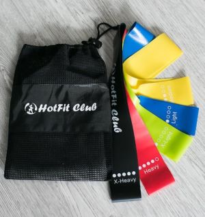 Набор из 5 резинок для фитнеса HotFit