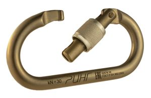 Надежный карабин стальной овальный кейлок 30 кН Ринг 