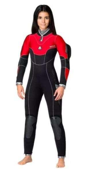Высокотехнологичный полусухой гидрокостюм женский Waterproof SD3