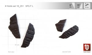 Набор удобных зацепов для скалолазания Top Point Split L #251