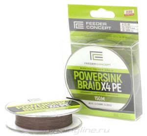 Тонущей плетеный шнур Feeder Concept Powersink