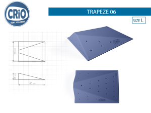 Прочный рельеф для скалолазания Crio Holds Trapeze 06