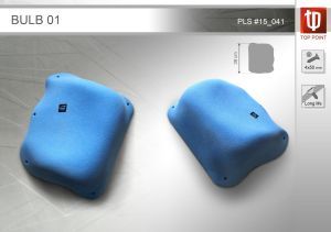 Оригинальный накладной рельеф для скалолазания Top Point Bulb 01