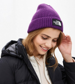 The North Face - Вязаная шапка Logo Box Cuffed Beanie