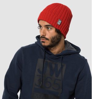 Яркая шапка с флисовой изнанкой Jack Wolfskin 365 Stormlock Rip Knit Cap