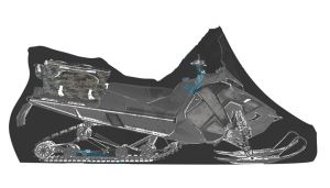 Baseg - Чехол транспортировочный на снегоход Yamaha Viking 540 модель с 2015 года