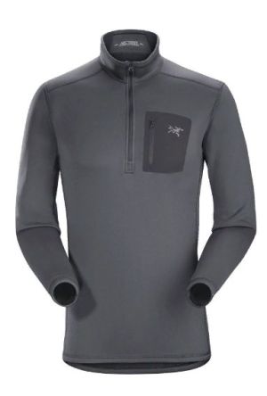 Arcteryx - Функциональная мужская термофутболка Rho Ar Zip Neck