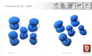 Универсальный набор зацепов для скалолазания Top Point #287 Grab