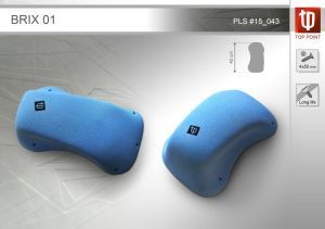Яркий накладной рельеф для скалолазания Top Point Brix 01
