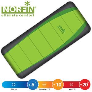 Norfin - Спальный мешок-одеяло Light Comfort 200 с левой молнией (комфорт +10)