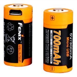 Fenix - Аккумулятор 16340 Fenix 700 UP mAh Li-ion разъемом для USB