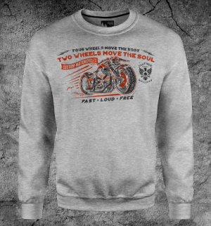 Макс-Экстрим - Повседневный свитшот с мотоциклом