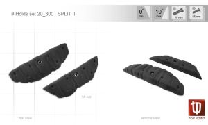 Набор зацепов для скалолазания Top Point Split II #300