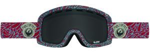 Dragon Alliance - Горнолыжные очки D1 (оправа Pow Heads Red, линзы Dark Smoke + Yellow Blue Ion)