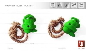 Комплект скалолазных зацепов для детей Top Point Monkey #285