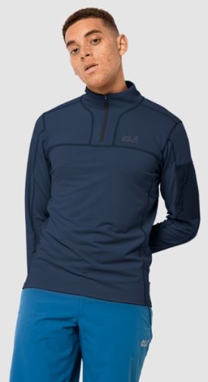 Стильный пуловер Jack Wolfskin Performance Halfzip M