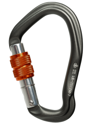 Карабин HMS с муфтой Keylock Вертикаль Gray