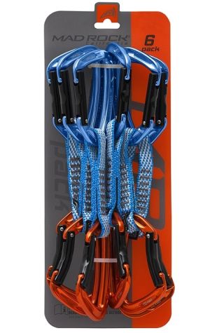 Mad Rock - Оттяжки с карабинами комплектом 6 штук Super Tech Express Set
