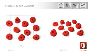 Надежный набор зацепов для скалолазания Top Point #323 Amber III