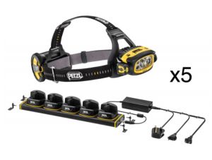 Petzl - Набор качественный из пяти фонарей с зарядным устройством Duo z1