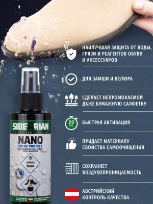 Нанопокрытие водоотталкивающее Sibearian Nano