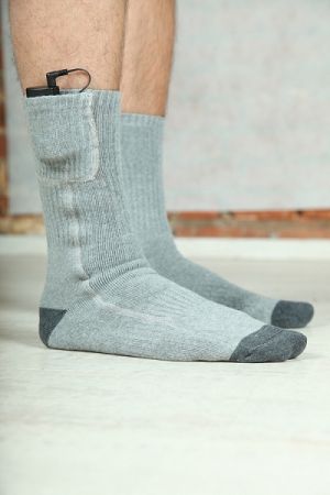 Теплые носки с подогревом на батарейках RedLaika RL-N-01 (AA)