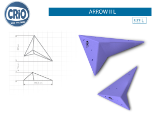 Накладной рельеф для скалолазания Crio Holds Arrow II L