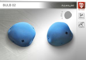 Оригинальный накладной рельеф для скалолазания Top Point Bulb 02