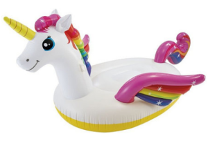 Intex - Красочный матрас Большой Единорог 287х193х165
