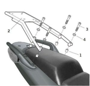 Shad - Надежное крепление кофра на мотоцикл Honda CBF 1000-10/13