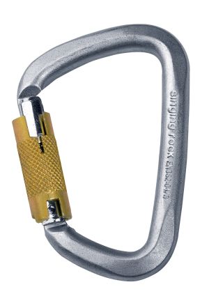 Карабин удобный Singing Rock D Steel Triple Lock