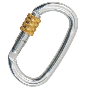 Kong - Карабин стальной с резьбовой муфтой Ovalone C.Steel 40KN