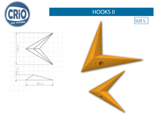Накладной рельеф для скалолазания Crio Holds Hooks II