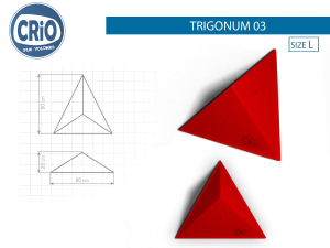 Накладной рельеф для скалолазания Crio Holds Trigonum 03