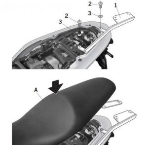 Shad - Прочное крепление верхнего кофра ER 6 N-F-06/08
