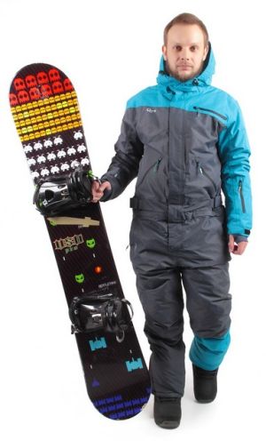 Qluck - Зимний сноубордический комбинезон MIX