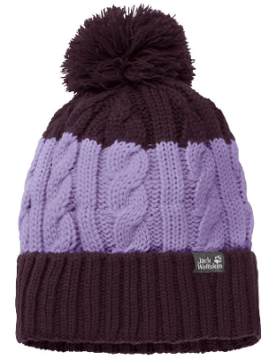 Jack Wolfskin - Теплая шапка Stormlock Pompom Beanie Kids