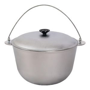 Татарский казан с крышкой д.260 объем 6 л Nisus Силумин