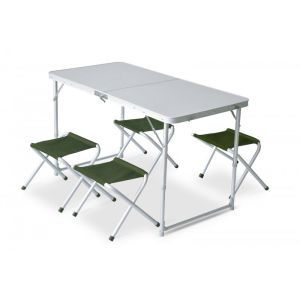 Набор кемпинговой мебели Pinguin Furniture set (стол складной + 4 стула)