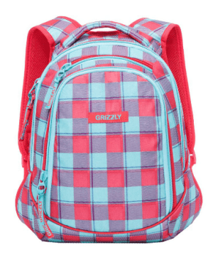 Grizzly - Яркий рюкзак в клетку 14