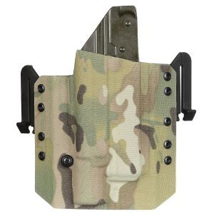 Крепкая кобура 5.45 Design из Kydex под Glock с фонарём (быстросъемная с механизмом фиксации)