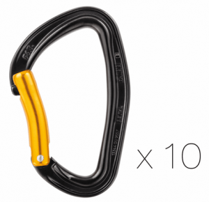 Petzl - Набор из 10 карабинов Djinn Steel